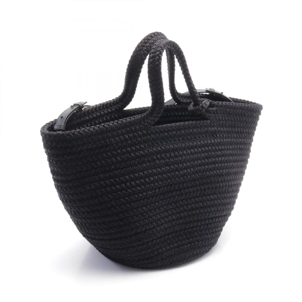 Balenciaga Handbag Basket Leather Ibiza Black
